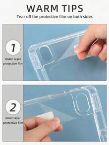 Ốp lưng cho iPhone 11 (A16) 11" 2025 & 10 (A16) 10.9" 2022, Ốp bảo vệ gấp ba với ngăn đựng bút tích hợp, Tự động bật/tắt màn hình, Màu hồng - Màu Hồng Tươi - Xem 7