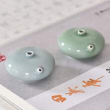 Huichang Rui Ru horno Celadon Inkstone cerámica gota de agua caligrafía taza de tinta cuatro tesoros del estudio estilo chino 2025 nuevo - 02 - Ver 5
