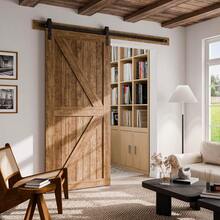 Local Shipping  6 Feet Heavy Duty Sturdy Sliding Barn Door Hardware Kit -Smoothly And Quietly -Easy To Install Fit 36" Wide Door Panel (I Shape Hanger) - J Shape Hanger - View 10