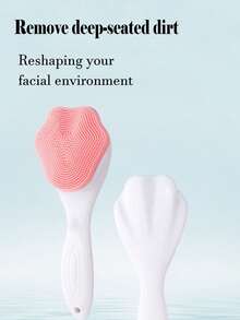 2 piezas Cepillo de limpieza de poros de la nariz de silicona, cepillo facial de cerdas suaves, cepillo de limpieza facial, removedor portátil de puntos negros, limpieza profunda de poros y herramientas de belleza adecuadas para todo tipo de piel, herramientas de limpieza facial, productos de limpieza de belleza, decoración del hogar, esencial para familias, esencial para mujeres, regalos para mujeres, regalos para madres, regalos para abuelas - Multicolor - Ver 11