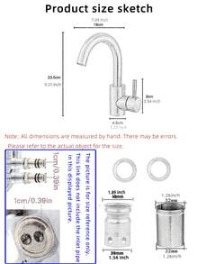 1PC Modern Kitchen Sink Tap With 360 Rotation & Hot/Cold Controller Multifunctional Kitchen Tap Contemporary Kitchen Sink Tap Set - Multicolor - View 4