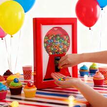 Dispensador de caramelos montado en la pared de color rojo, caja de caramelos con diseño de marco de fotos colgante, dispensador de caramelos, distribución rápida y conveniente de caramelos y frutos secos, también adecuado para rellenar golosinas para mascotas, decoraciones navideñas, regalos navideños - 1PC - Ver 10
