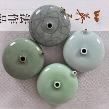 Huichang Rui Ru horno Celadon Inkstone cerámica gota de agua caligrafía taza de tinta cuatro tesoros del estudio estilo chino 2025 nuevo - 02 - Ver 3