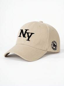 1顶绣有NY字母的仿毛皮棒球帽，可调节户外防晒休闲帽，适合春季、秋季旅行、海滩，Y2K风格，适合年轻人，夏季 - 棒球帽 - 查看 20