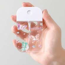 1 pieza Nuevo Botella de Niebla de Viaje Recargable con Estampado de Mariposa Transparente, Botella de Almacenamiento Ligera y Ahorradora de Espacio, Botella Hidratante Recargable, Botella de Perfume, Conveniente para Llevar, Regalo Elegante y Minimalista para Novia, Mejor Amiga, Verano, Parejas - Ver 4