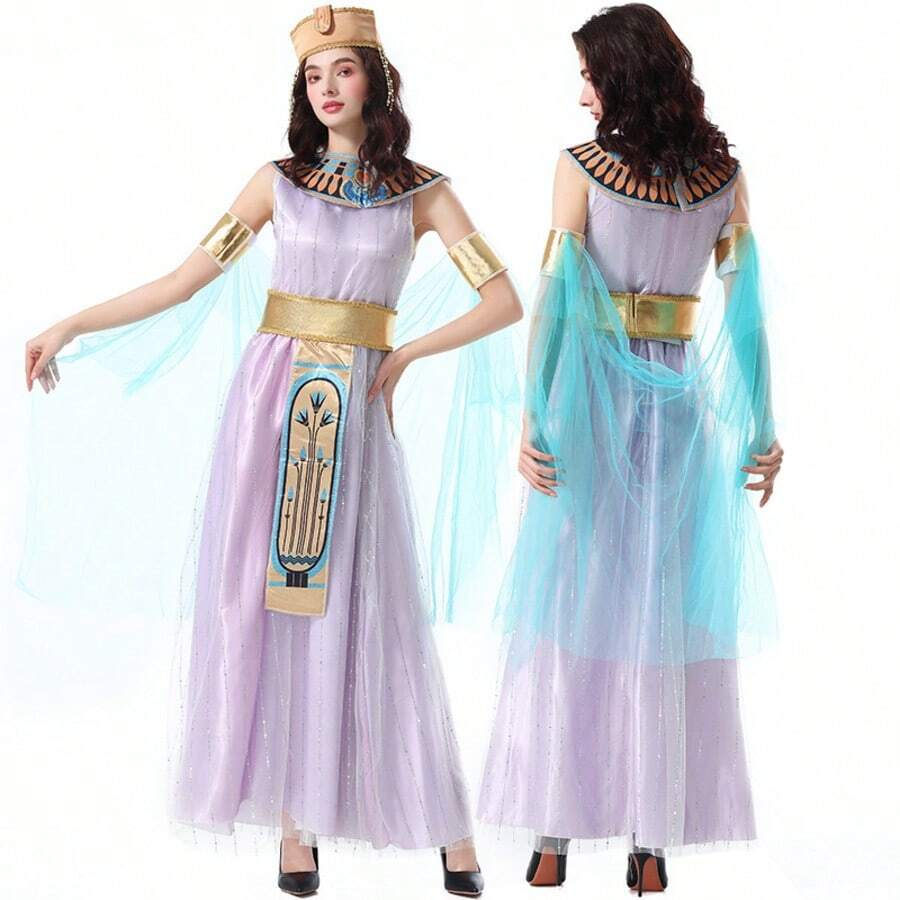 Middle Eastern Ancient Egyptian Greek Goddess Yanhou Roman Mythical Character Clown Costume Woman
