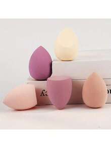 Makeup Egg Powder Droplet Powder Puff Makeup Egg Makeup Air Cushion Sponge Powder Puff Makeup Tool Suitable For Self Makeup, No Powder Stuck, No Powder Dropping, Uniform Application - 1pcs - 查看 1