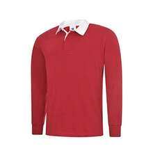 UC402 Uneek - Playera clásica de Rugby de 280 g/m² - rojo - Ver 1