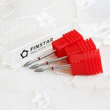 3/32英寸锥形金刚石指甲钻头 – 细中粒度俄式角质去除器，电动指甲钻头，用于去除死皮、清洁指甲下污垢、修整指甲形状和准备，美甲修脚工具 - 彩色 - 查看 17