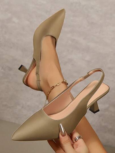Sandalias de tacón de aguja con punta francesa hueca y nueva para mujer en verano, de moda retro elegante, adecuadas para ir al trabajo, uso al aire libre y citas