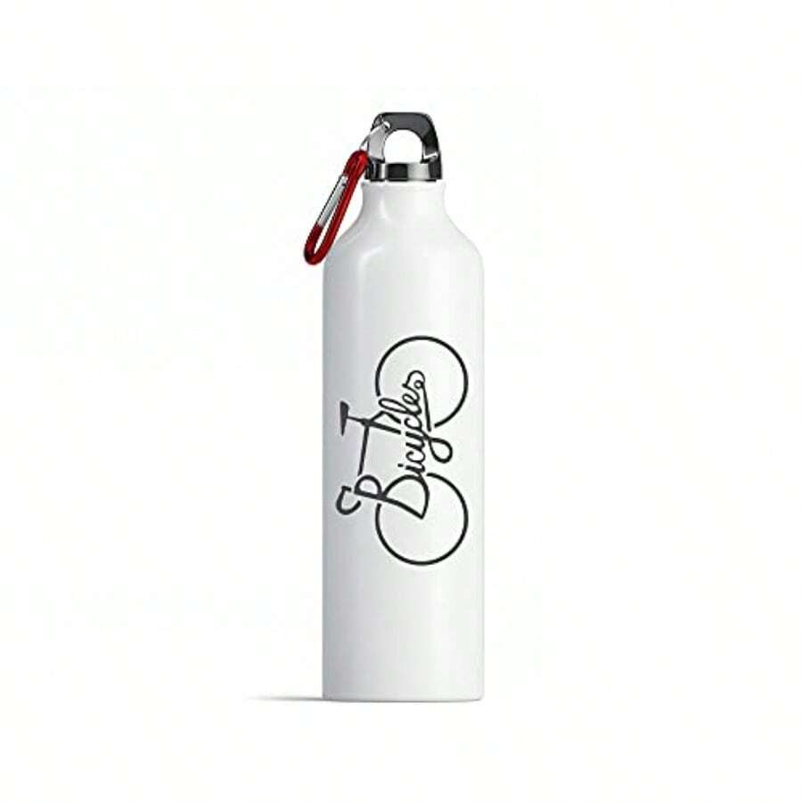 Botella de Agua BICYCLES Termo de Agua Botella Deportiva 750ml 25.3oz Termo ciclismo Termo bicicleta Botella ciclismo Termo Deportivo Water Bottle Sport Bottle (Plateado) - Plateado - Ver 1