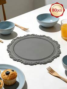 1 件 42*28 厘米硅胶防滑餐垫，北欧风格餐桌装饰垫，可水洗，易清洁，防滑，甜美梦幻，优雅餐垫，餐桌摆设，厨房桌面，节日及婚礼装饰 - 彩色 - 查看 15