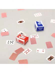 54 piezas Juego de cartas interactivas pequeñas para múltiples jugadores, regalo pequeño creativo adecuado para vacaciones y fiestas de cumpleaños, sin necesidad de suministro eléctrico, sin plumas incluidas - ninguno - Ver 8
