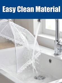 White Insect And Mosquito-Proof Breathable Mesh Folding Cover With Fine Holes To Keep Bugs Away Elegant Lace Vegetable Cover Perfect For Picnic Enthusiasts And Home Chefs Pop Up Fly Proof Net Ideal For Outdoor BBQ Kitchen Prep And Dining Table Protection Food Covers Table Cover Fly Proof Net Travel Essentials School Supplies Travel Accessories - 彩色 - 查看 11