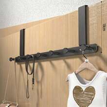 1 Stück 18cm hoher Über-die-Tür-Hänger mit Haken, einfach zu installieren, ohne Löcher bohren zu müssen, Metall Über-die-Tür-Hänger zum Aufhängen von Hüten, Schlüsseln, platzsparende Aufbewahrung für Zuhause, für Eingang, Badezimmer, Schlafzimmer, Zuhause, Wohnheim, seine Kommentare, seine Tasche aufhängen, Kleiderbügel, Interessen, Beziehungen, Wandregale, Wandhalter, Klebstoffe, Türhaken, Wandaufkleber, Kommentare - A - Übersicht 10