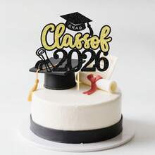 2026 Graduation Certificate And Graduation Cap Design - Suitable For Graduation Season, Graduation Ceremony Party Cake Decorations/Graduation Gifts - View 7