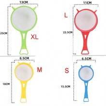 1 Set Plastic Mesh Strainer, Kitchen Sieve Set, Long Handle Soy Milk Flour Sifter, Fine Mesh Powder Sugar Tea Leaf Strainer, Kitchen Gadgets - Multicolor - View 11