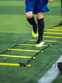 1Pc Agility Ladder Speed Training Ladder, Professional Training Equipment For Football & Soccer Fitness, Perfect For Improving Footwork, Coordination And Explosiveness, Suitable For Court, Sand, Ground, Home Training And Gym Fitness - Multicolor - View 2