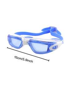 Swimming Goggles For Pool, High Definition, Waterproof, Anti-Fog, Suitable For Men And Women, Equipped With Integrated Waterproof Earplugs, Small Protective Goggles - One Size Fits All - View 2