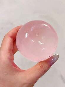 1pc Moldable Slow Rebound Blue Coconut Oil Handmade Squeeze Ball, Round Malt Stress Relief Squeeze Toy, Ideal For Holiday Gifts, Fun & Cute Gifts, Birthday Gifts, Easter Gifts, Halloween Gifts, Christmas Gifts, Party Favors - 手工球 - 藍色 - 查看 4