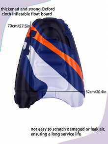 1 pieza Tabla de surf inflable de tela Oxford, flotador de piscina, dispositivo flotante de playa, inflable de piscina, esenciales de playa - Azul marino - Ver 6