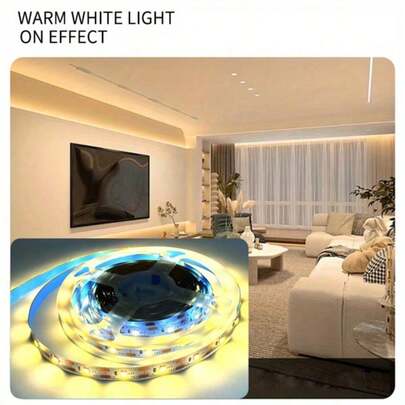 LQHZMYY 1条USB供电LED灯带，自带背胶，5V电压，电池供电，安装简便，不受插座限制，两种色温可选，长度1-5米，可裁剪，适用于电视背光、家居、派对、婚礼、万圣节、圣诞节装饰 - 室内装饰照明、活动氛围照明、LED灯、夜灯、装饰品、客厅、圣诞派对、卧室夜灯