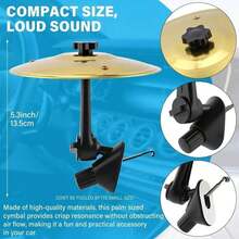 Trống mini bền chắc dùng để trang trí cửa gió điều hòa ô tô, phù hợp với mọi dòng xe, lý tưởng cho người yêu âm nhạc, quà tặng Ngày của Cha, Ngày của Mẹ, World Cup, quà tặng nhân dịp tựu trường. - Nhiều màu - Xem 10
