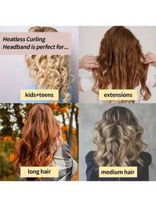 1pc No Heat Curling Headband, Soft Curl Hair Band, No Heat Curling, Sleep Curling, Gentle Hair Care, Suitable For Long Hair, Can Create Big Waves, Gentle Overnight Curling, Soft Satin Sleep Curl Foam, Curling Styling Tool (Black/Blue/Pink), Salon Hair Salon Travel Essential, Home Sleep Bath Decor Daily Soft Hair Care, Hair Accessories - Octopus - View 7