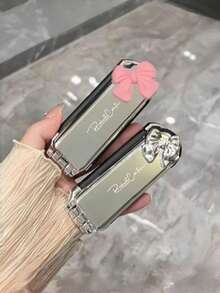 1pc/2pcs Foldable Compact Mirror & Air Cushion Comb, Suitable For Daily Use And Travel, Valentine's Day Gift, Hair Accessory - Multicolor - View 10