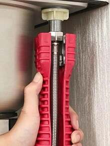 1pc Heavy Duty 5-In-1 Multifunctional Water Tank Wrench - Made Of Durable Plastic Material, All-Purpose Design With 5-Point Socket And 5-Point Socket Head - Multicolor - View 6