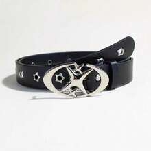 1pc Retro Y2K Style PU Leather Belt For Women, Suitable For S, Suits, And Daily Wear - Leopard Print Belt - View 26