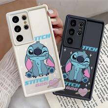 MINISO Disney Stitch 626 Wink TPU Phone Case, Sparkle Heart Cover For Samsung S26 Ultra/S26 Edge/S26 Plus/S26/S25 Ultra/S25 Plus/S25/S25FE/S25Edge/S24Ultra/S24Plus/S24/S24FE/S23FE/S23Ultra/S23Plus/S23/S22Ultra/S22Plus/S22/S21Ultra/S21Plus/S21/A15/A16/A17//A23/A24/A25/A26/A33/A34/A35/A36/A52/A53/A54/A55/A56/A71/A72/A73/Stocking Stuffers The Girlfriend - White - View 3