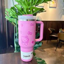 SANRIO 1pcs 40oz Vacuum Insulated Tumbler Stainless Steel Insulated Water Bottle Vacuum Thermal Flask For Women Men For Cold Hot Cup - Multicolor - View 3