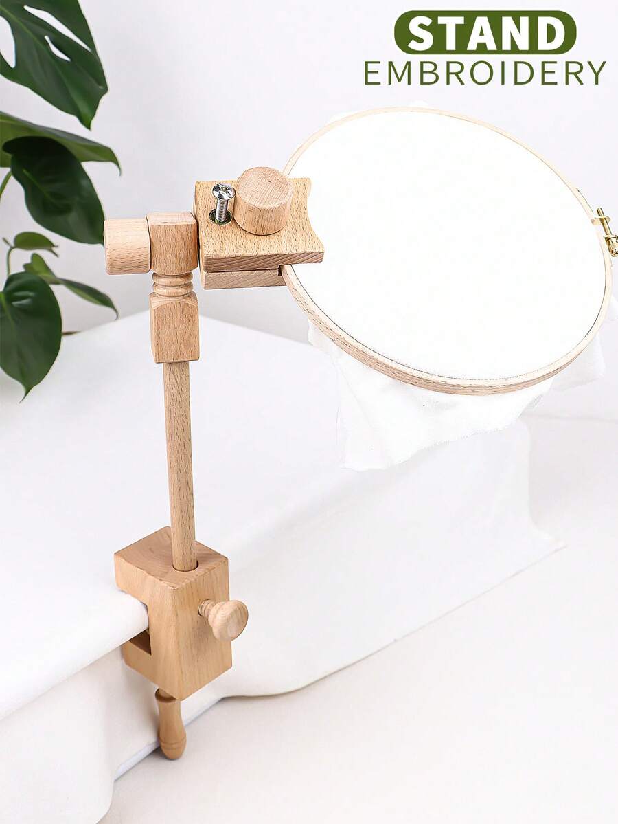 Khung thêu chữ thập bằng gỗ sồi, thiết kế để bàn âm tường, giá đỡ thêu đa chức năng có thể xoay, dễ lắp ráp, tiện dụng cho nhiều góc thêu khác nhau, kèm theo 1 vòng thêu.
