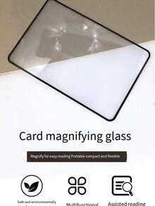Lupa tamaño A5, Lupa de 3X, Lupa grande transparente de PVC para hacer fuego al aire libre, experimentos científicos, lectura ampliada, texto de alto contraste e impresión en negrita adecuada para lectores mayores y de baja visión, herramienta de aumento portátil y duradera para libros, tabletas y teléfonos inteligentes, diseño ergonómico - A - Ver 4