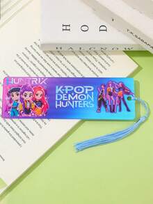 Hasbro Dấu trang Witcher bằng acrylic, phụ kiện anime phù hợp cho sách văn phòng, quà tặng nhỏ tinh tế cho học sinh, chất liệu có thể tái sử dụng. - Dấu trang acrylic hình các cô gái thợ săn quỷ - Xem 3