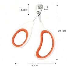 Pet Nail Clippers (Suitable For Cats And Small Dogs), Round Hole Anti-Scratch Nail Clippers, Stainless Steel Sharp Blades, Ergonomic Handle Design, Beginner-Friendly Pet Grooming Tool, Won't Split Nails, Built-In Quick Stop Guard - View 5