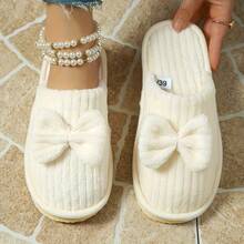 2026 Nuevas Sandalias de Mula con Lazo Decorativo para Verano, Suaves y Antideslizantes para Uso Doméstico - Zapatillas de mujer - Ver 9