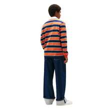 - Polo de Rugby Ligero a Rayas para Hombre con Logotipo de Cresta - Raya naranja Voyager - Ver 4