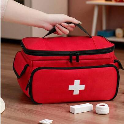 OBOVAY Multi-Layer High Capacity Emergency Medicine Storage Box, Waterproof, Dirt-Resistant, Durable, Easy Access