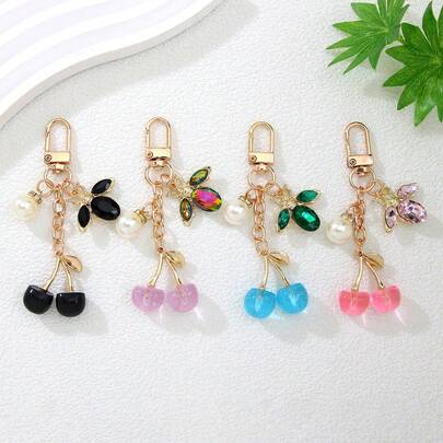 Móc khóa hình bướm và hoa anh đào kiểu Hàn Quốc, phụ kiện túi xách bằng kim loại, mặt dây chuyền chìa khóa cao cấp tối giản dành cho nữ. Món quà nhỏ cho bạn bè, quà lưu niệm, bộ quà tặng móc khóa dự tiệc.