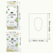 50 cái/gói, bọc bồn cầu chống thấm nước dùng một lần, tiện dụng khi đi du lịch. - Nhiều màu - Xem 5