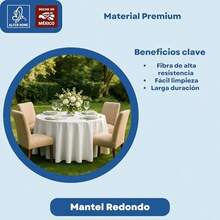 ALFER HOME Luxor - Mantel para Tablón - Redondo - Banquetes Eventos y Hogar - Elegancia y Calidad - Diseño Exclusivo - Medidas y Colores a Elegir - Tablecloth - Circular (Lila Diametro 2.90 M) - Lila - Ver 4