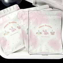 50个/包派对礼品包装袋，节日礼品自封袋，装饰礼品包装袋，高端兔子图案礼品袋，适合女士小礼品包装，节日、派对、生日礼品包装，以及日常收纳袋和塑料自封袋。 - 包裝袋 - 查看 6