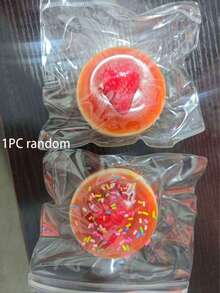 草莓蓝莓舒芙蕾奶油捏捏乐，逼真蛋糕造型，解压玩具，节日、生日、圣诞节和派对的完美礼物 - 彩色 - 查看 11