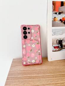 1 chiếc ốp lưng điện thoại TPU màu hồng trong suốt họa tiết dâu tây, chống sốc, có ngăn đựng thẻ, tương thích với Apple 6s, 7, 8 Plus, X, XR, XS, 11, 12, 13, 14, 15, 16, 17 Pro Max Mini Plus Air, Galaxy A14, A54, A56, A31 4G, A23, Note 8 Pro, Note 14 Pro 4G, Note 12 4G, A98, S24, S25 Ultra, 15 Pro Ultra, 17 Pro Max - Nhiều màu - Xem 3