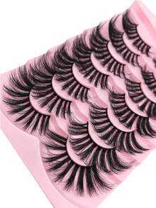 谁说25毫米就不自然？这款7对装的蓬松卷翘假睫毛套装，让你的日常约会眼妆魅力四射，动感十足。 - 查看 5