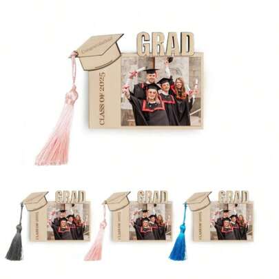 Creative Wooden Graduation Season Photo Frame, Graduation Gift, Photo Frame Decor, Wooden Craft Decoration