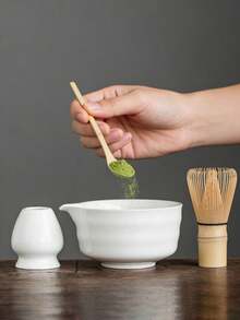1pc/2pcs/4pcs Japanese Kiln-Fired Gradient Pink Matcha Bowl, Matcha Whisk, Matcha Scoop, Matcha Brush Tea Set - Multicolor - View 14