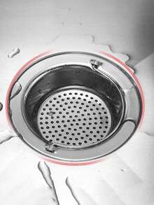 1个带手柄的不锈钢排水口毛发收集器，圆形淋浴排水盖，防止堵塞，适用于淋浴房、浴缸、厨房水槽、浴室装饰 - 彩色 - 查看 13